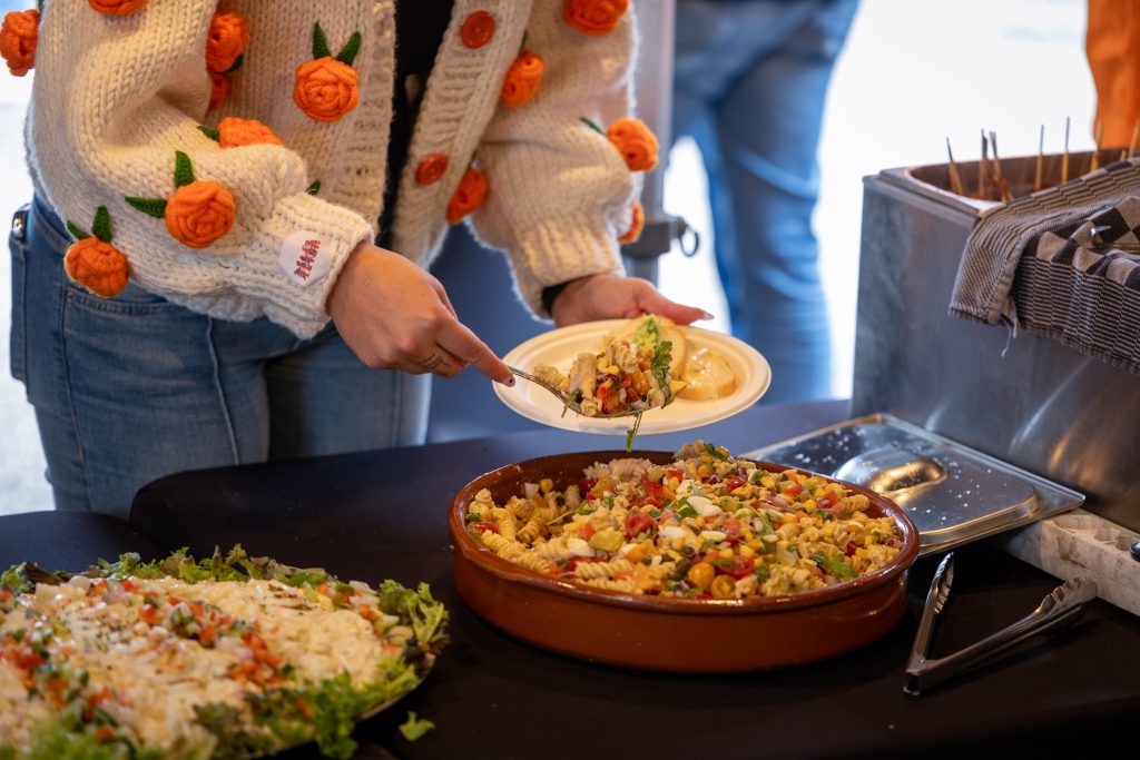 salades bij de zomer bbq van ksn